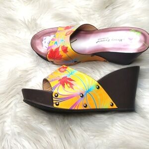 Henry Ferrera Autograph collection wedge New Leaf print fall